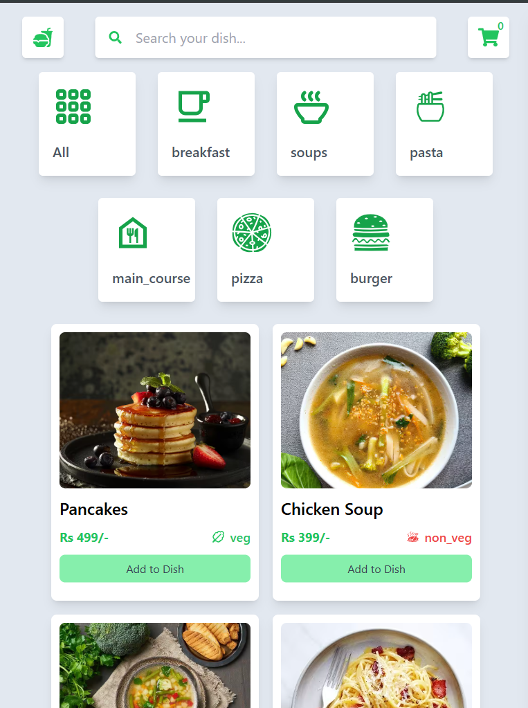 Food App – Order & Cart
